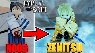 Going From Noob To BANKAI Lightning Zenitsu Agatsuma In Type Soul...Roblox