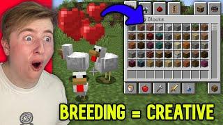 Minecraft But Breeding Gives Creative Mode