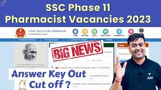 ssc phase 11 cut off 2023  SSC Pharmacists Vacancy 2023 Answer Key & SSC Phase 11 Expected Cut off