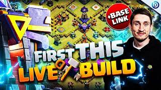 The First Live TH15 BASE BUILD SESSION From PRO BUILDER  New Layout + FREE Link