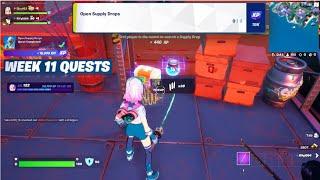 Open Supply Drops  Fortnite C3 S3  Week 11 Quest