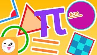 Geometry for Kids - Angles Triangles Circumference Polygons Number Pi - Compilation Video