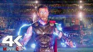 Thor Vs Hulk - Fight Scene Hindi - Thor Ragnarok 2017 Movie CLIP 4K