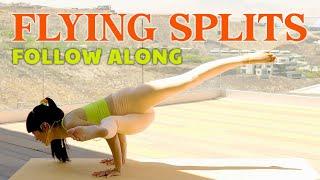 Flying Splits Yoga For The Hips  Full Body Yoga Mobility Exercise  Eka Pada Koundinyasana 1