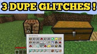 3 BEST & EASY STARTER DUPLICATION GLITCHES *Dupe anything* Minecraft survival working