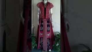 Model Baju Tunik Tenun Etnik Khas Indonesia #dress #dresses #baju #bajudesign #bajulebaran #batik