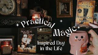 Practical Magic Inspired DITL  Cozy reading garden walks girls movie night magic & whimsy 