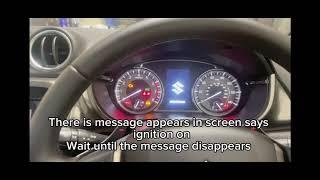 How to reset Suzuki Vitara 2019 serviceoil light