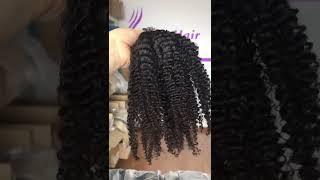 Afro Kinky Curly Flat Tip Hair Virgin Russian Hair Extensions 100% Human Hair Cuticle Intact