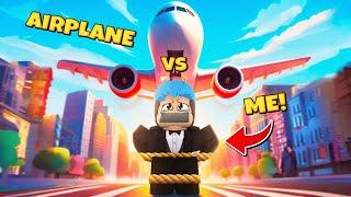 Pain Simulator  ROBLOX  I TRIED GETTING HIT BY AN AIRPLANE