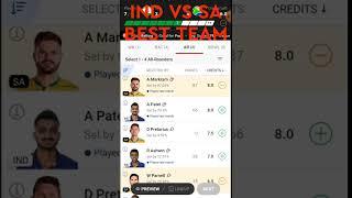 IND vs SA Dream 11 Team  IND vs SA Dream 11 Prediction  3rd T20I 