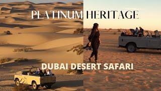 Dubai Desert Safari 2021  Platinum Heritage Bedouin Camp  Vintage Land Rover Ride & Falcon show