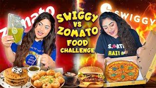 Zomato vs. Swiggy BEST Rated Food Challenge for 24 hours Which FOOD DELIVERY GIANT is better?