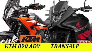 HONDA TRANSALP 750 vs KTM 890 Adventure  Compare 890 Adventure And HONDA Transalp 750  @RajuSNair