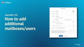 HOW TO add additional user accounts - Mailfence TIPS