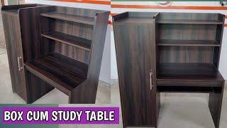 Make a box cum study table