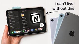 iPad mini 7 - life planning with Notion AI