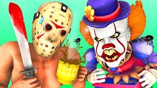 PENNYWISE vs JASON VOORHEES Friday the 13th It 3D Animation
