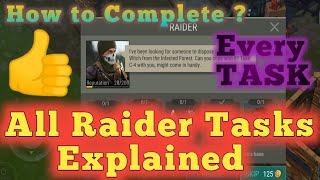 All Raider Tasks Explained in Last Day On Earth  Survival LDOE Raiders tasks