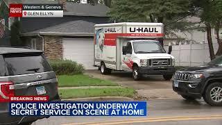 Secret Service agents on scene of police investigation at west suburban home