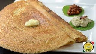 Instant Butter Roast Dosa - Wheat Flour - By VahChef @ VahRehVah.com