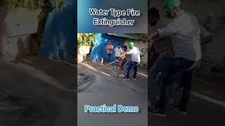 Water type Fire Extinguisher Demo 