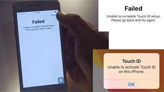 unable to activate touch id on this iPhone error on iPhone & ipad?