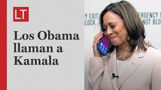 Barack y Michelle Obama dan su apoyo a Kamala Harris