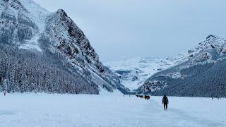 Lake Louise đóng băng mùa đông ️