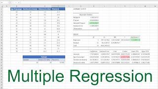 Excel Multiple Regression