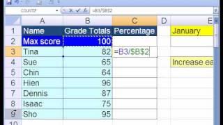 Excel Basics #8 Cell References Relative & Absolute