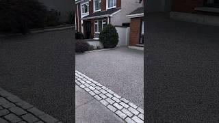 Resin Bound Surfacing Driveway Transformed Oyster Blend.#resin #resinbound #paving #shorts #asmr