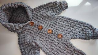 Crochet #69 How to crochet warm baby bodysuit Part 2