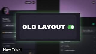 NEW TRICK How to Get Old Discord Layout Without Deleting the App IOS and Android