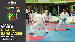 NEPAL vs BANGLADESH  Open weight Fight  5th South Asian Karate Competition