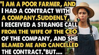 Shocking CEOs Wife Cancels Contract with Poor Farmer Over Strange Call