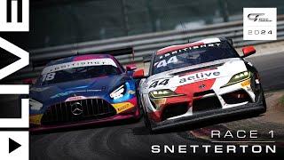 LIVE  Race 1  Snetterton  British GT 2024