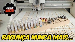 CNC Router Revolution 2 Tunada - Usinando um porta fresas e pinças