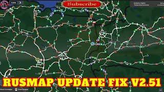 RUSMAP UPDATE FIX V2.51 FOR ETS2 1.50