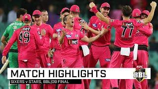 CHAMPIONS Sixers down Stars to win second BBL title  KFC BBL09