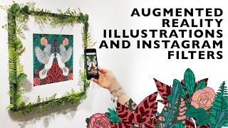 Art Process - Augmented Reality Instagram Filter for Illustration Print