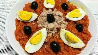 Slatet  omek houriya   سلاطة أمك حورية  salade  tunisienne  omek  houriya