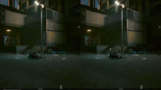 FSR2 vs DLSS2 denoising in Cyberpunk