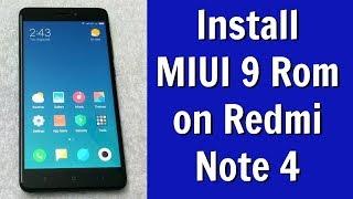 Install MIUI 9 on Redmi Note 4 With TWRP Recovery - WITHOUT PC