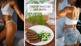 Мое питание для лучшей формы. БЖУ и набор массы.