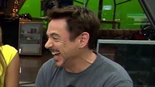 Robert Downey JR has the most adorable laugh WITH PROOF