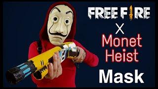 How to Make the Mask - FREE FIRE x MONEY HEIST - Bank Robbery - Money Printer - Bermmuda Bank