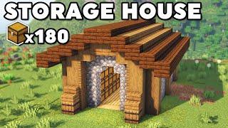 Minecraft Starter Storage House Tutorial How to Build