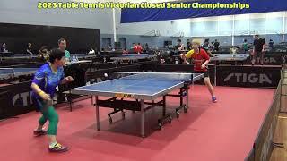2023 Table Tennis Victorian Closed Championships - WO Final Jiang Fang Lay vs Yueyuan Yang