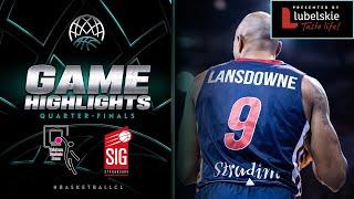 Telekom Baskets v SIG Strasbourg  Quarter Finals Game 1  HL - Basketball Champions League 2223